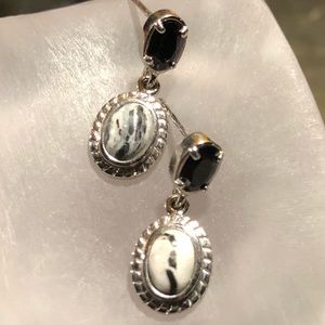 Pangea Mines White Buffalo & Spinel earrings